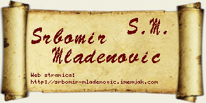 Srbomir Mladenović vizit kartica